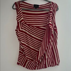 Vivienne Westwood Anglomania Red and White Striped Tank Top